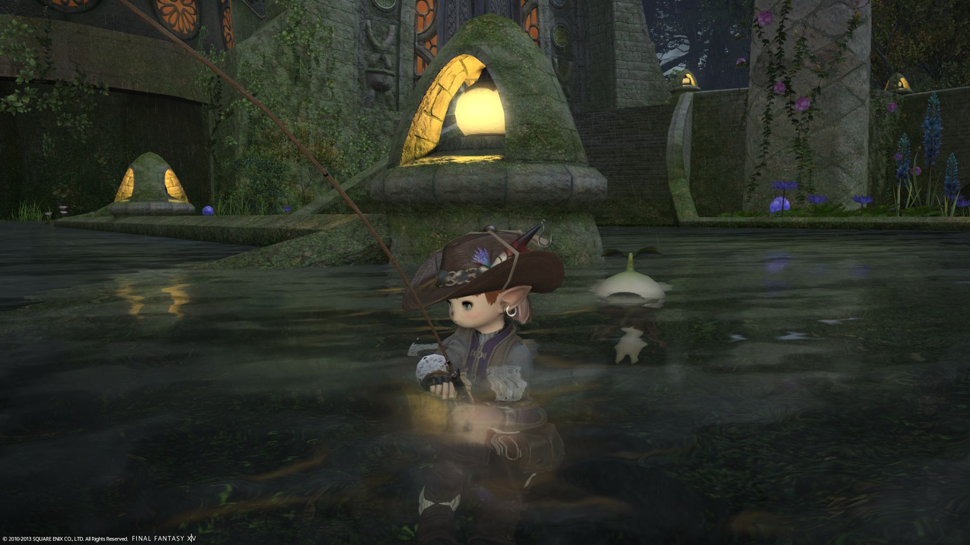 Truvy getting her fish on