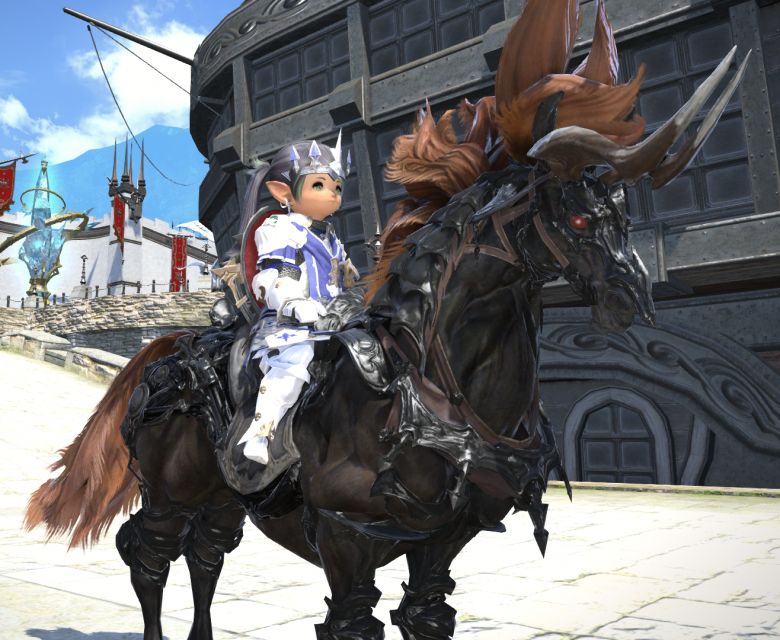 does the sleipnir mount ffxiv give emote